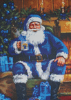 Blauwe Kerstman
